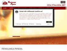 Tablet Screenshot of pensiuneapipera.ro